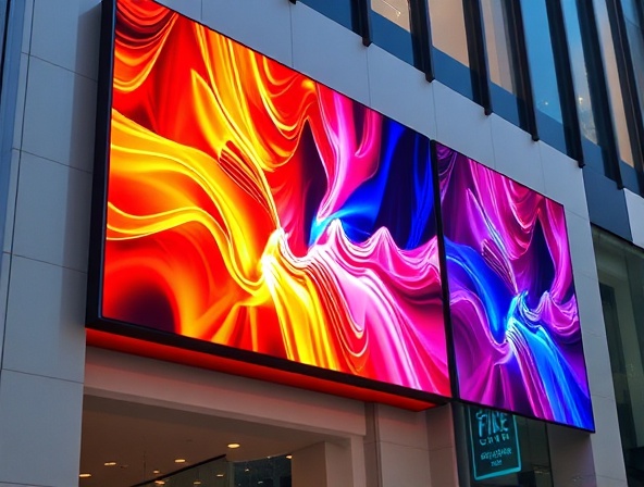High-resolution SMD screen digital LED display with bright colors and modern technology