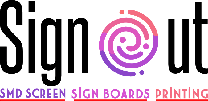 Signout - SMD Screens & Sign Boards Logo