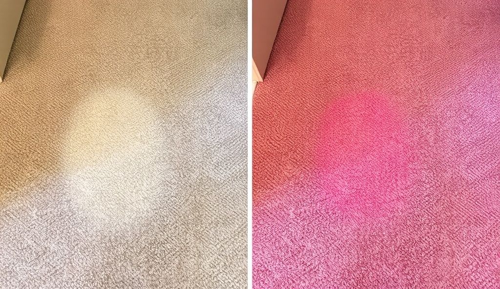 Bleach spot repair before and after