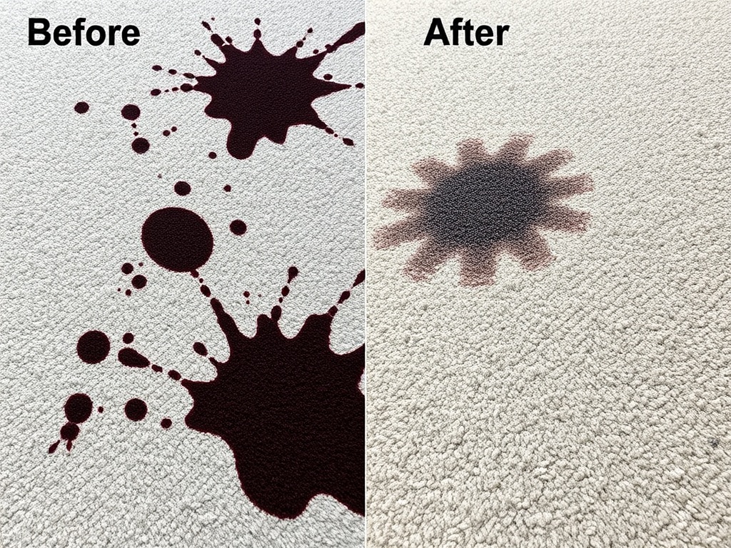 Hair dye stain removal before and after