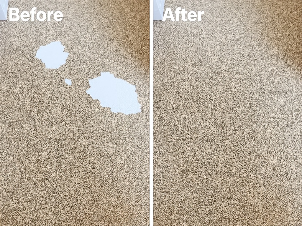 Bleach spot repair before and after