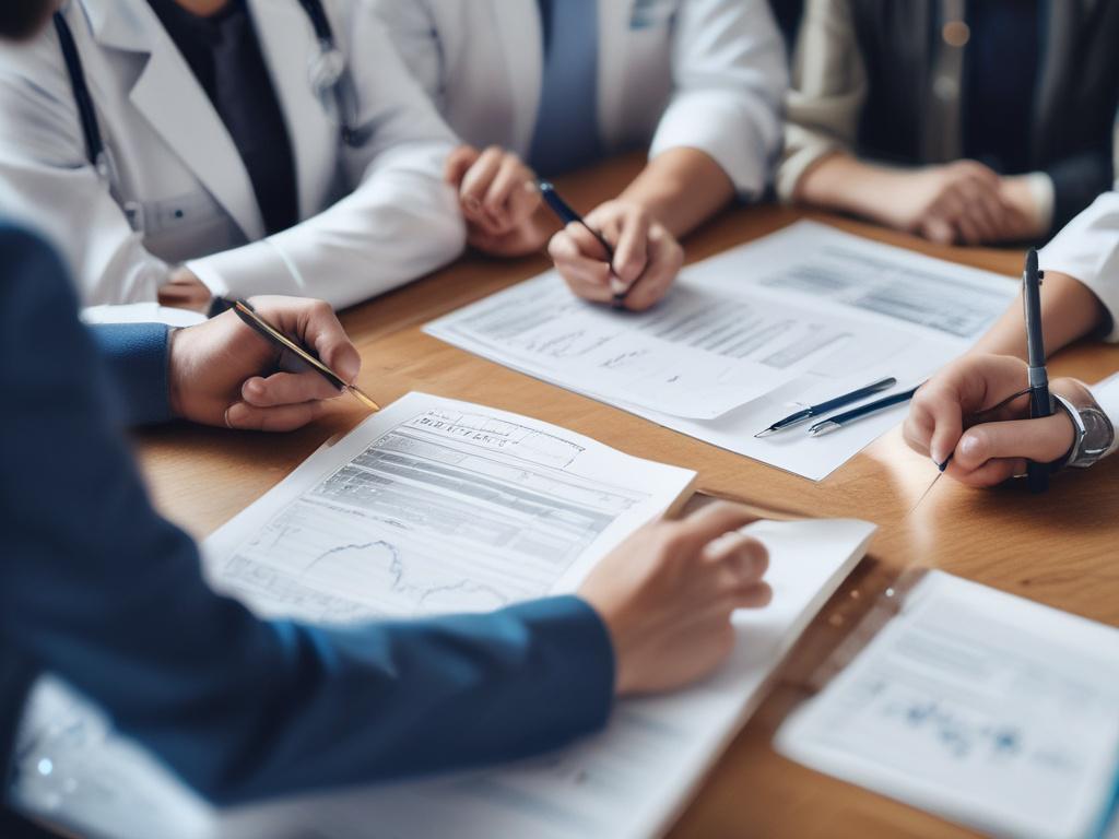 A close up shot of a quality management consultant discussing