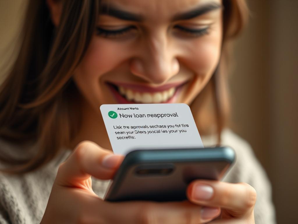A close up shot of a person receiving a notification