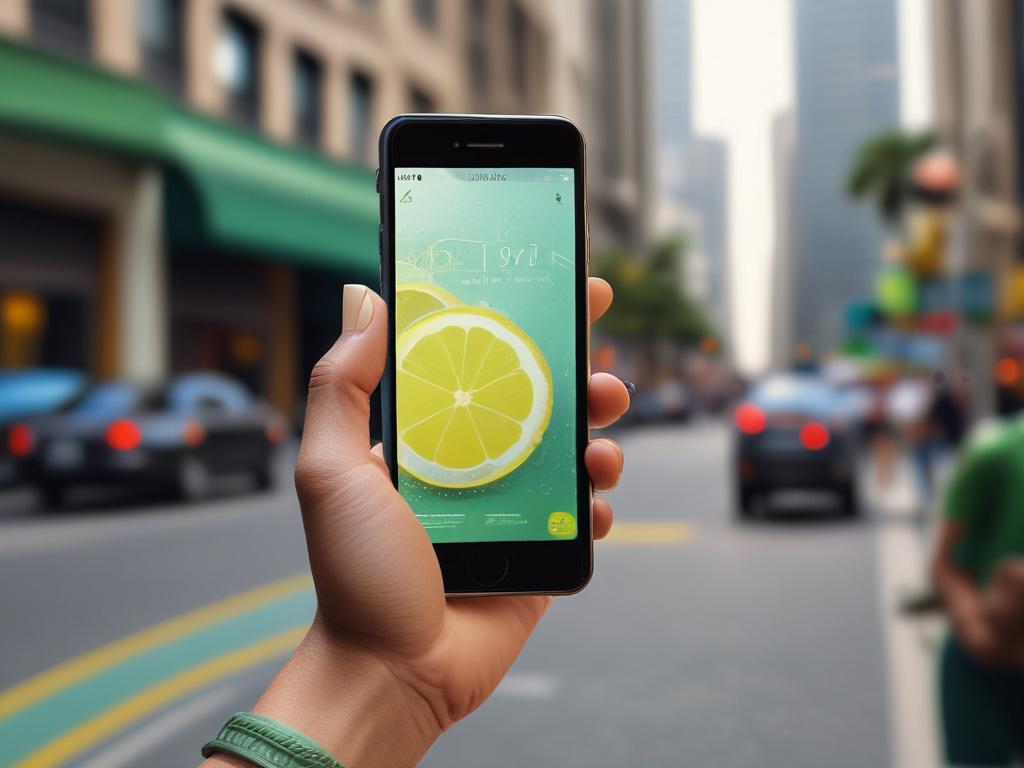 A close up shot of a hand holding a smartphone