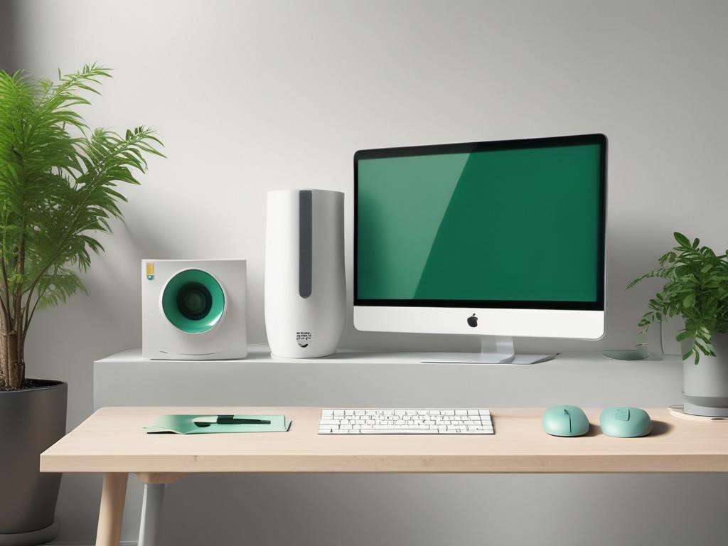 a high resolution of modern sustainable technology devices in a