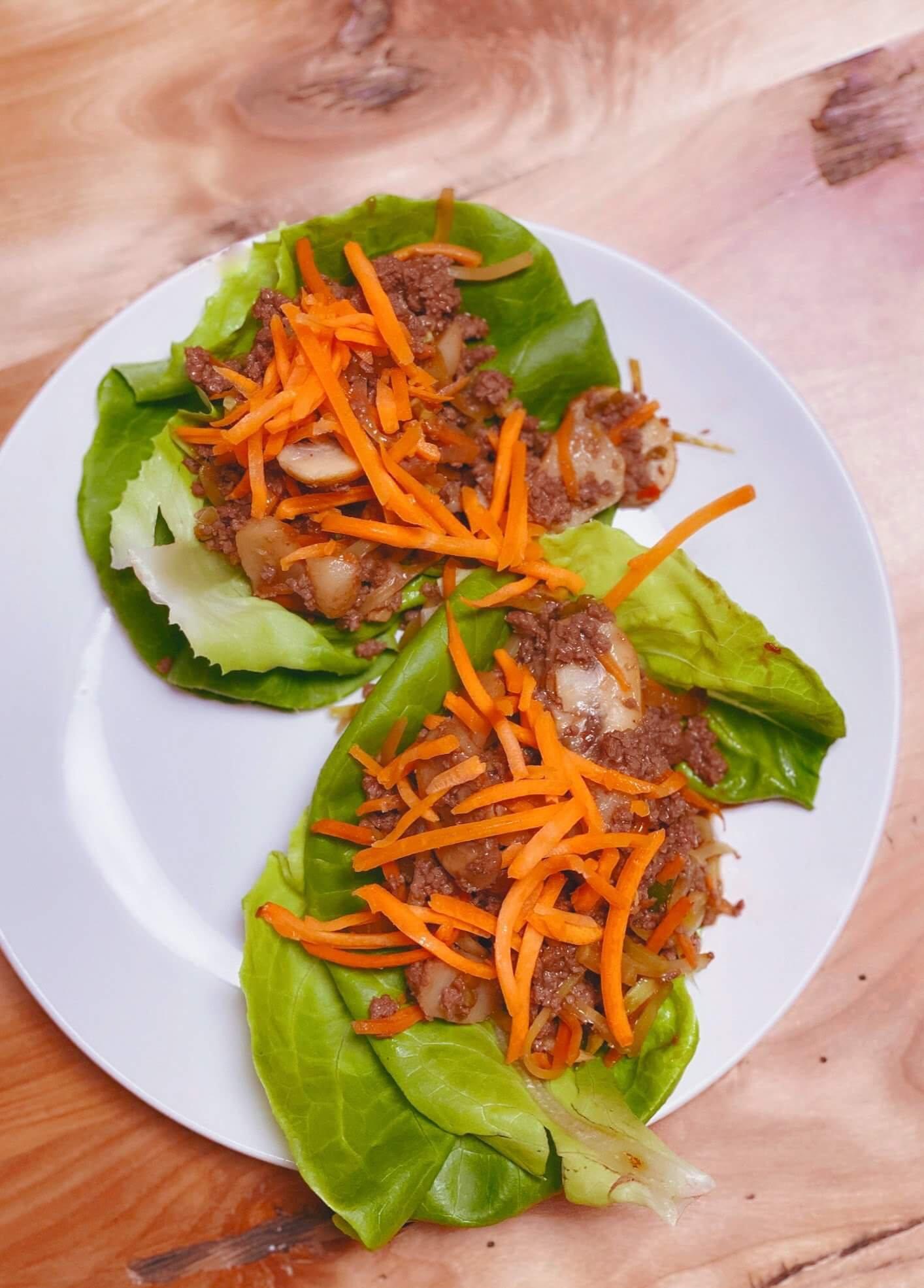 Japanese Style Elk Lettuce Wraps