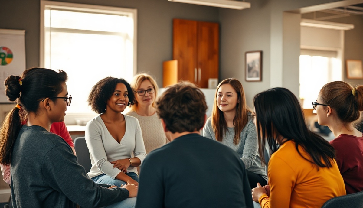 Emotional Intelligence workshop with supportive group discussion