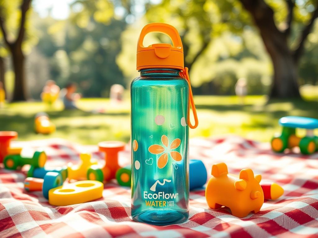 A realistic high resolution image of the EcoFlow Kids water