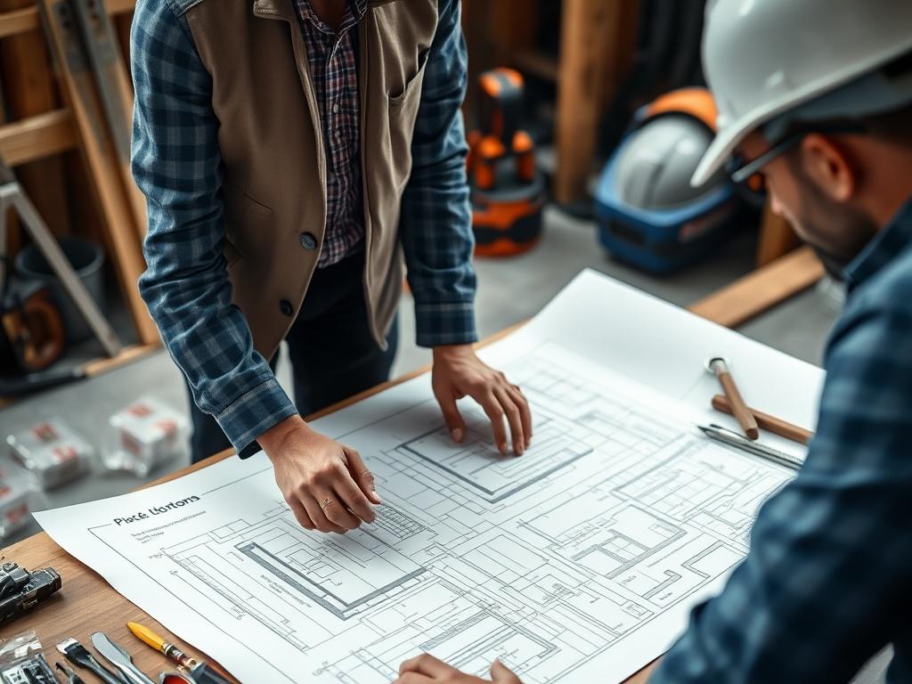 A close up shot of a project manager discussing plans