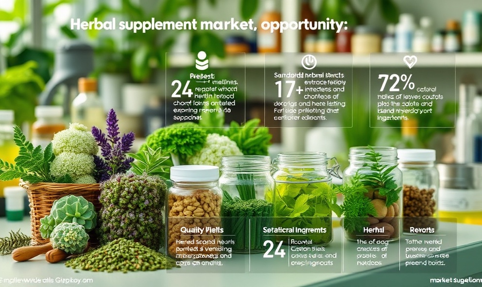 Herbal supplement market and botanical nutrition