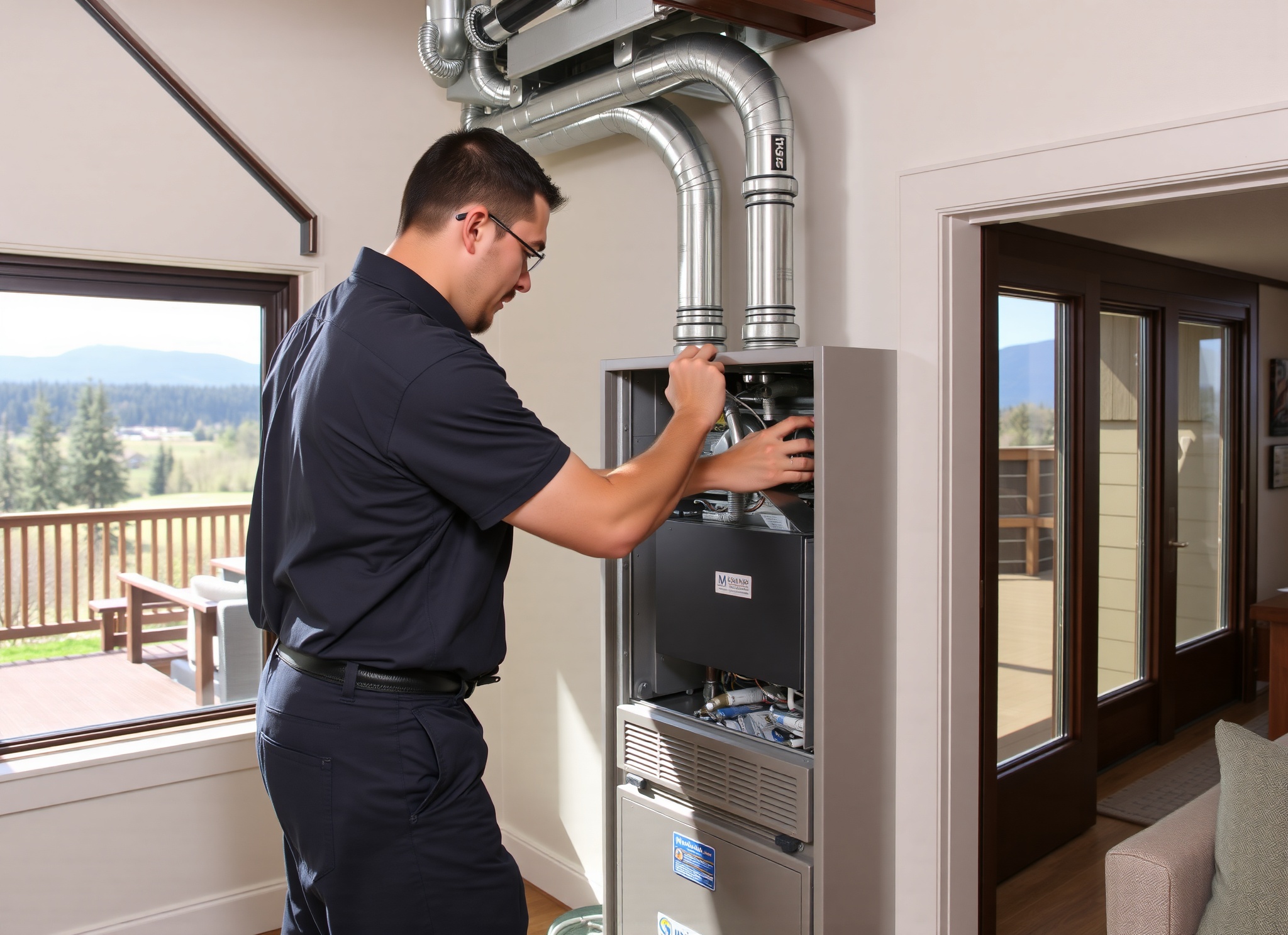Professional HVAC technician providing expert service to Washougal homeowners