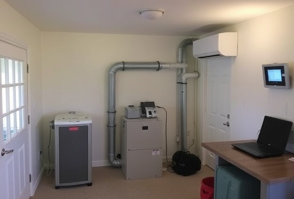 After: New modern furnace system installed