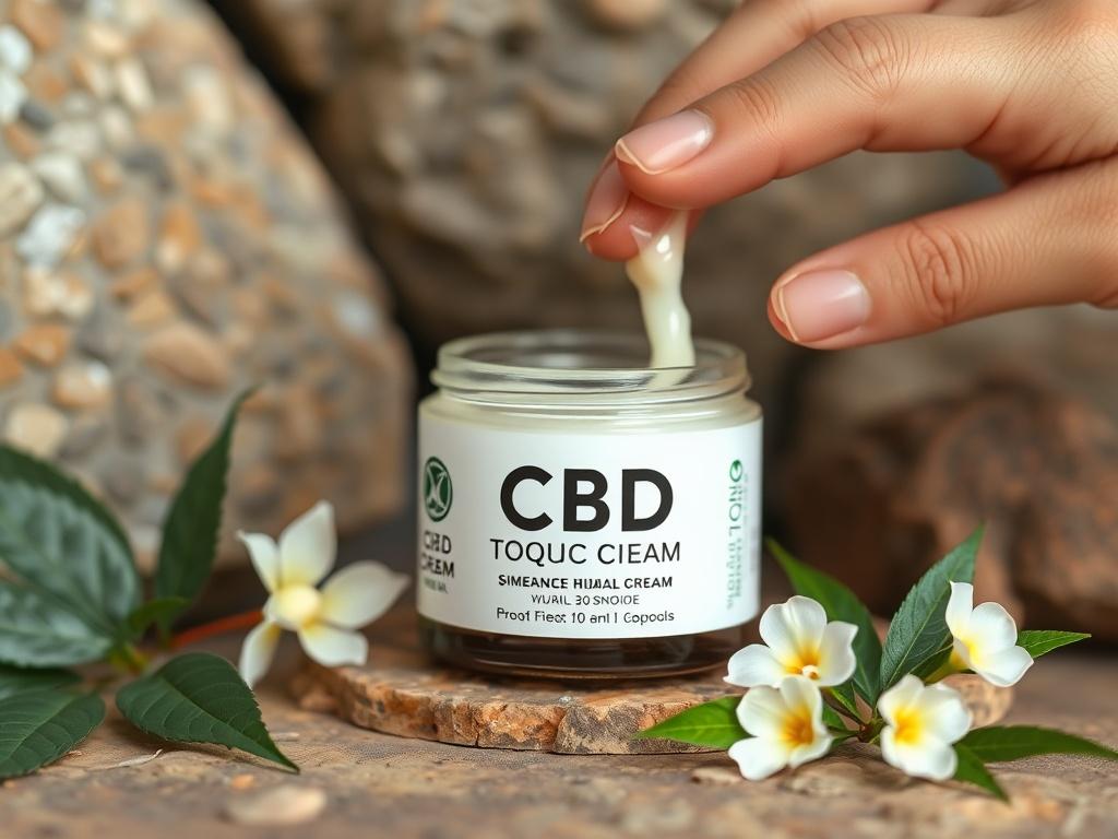 A high resolution image of a jar of CBD topical
