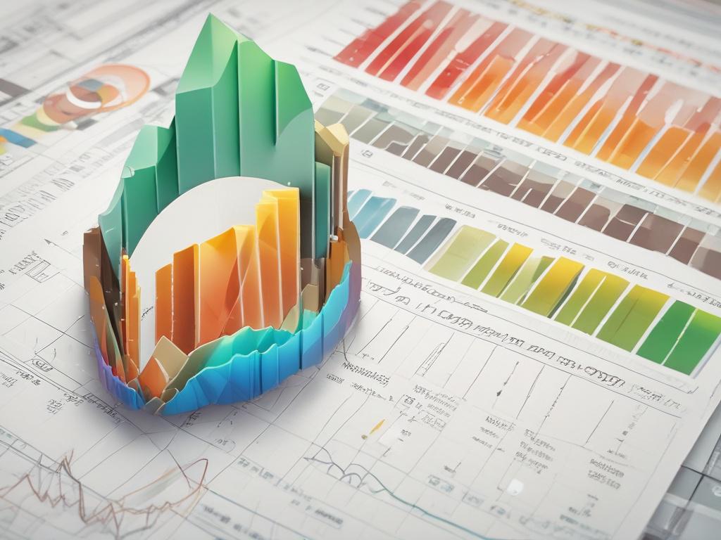 close up shot of REITs investment chart, realistic high resolution,