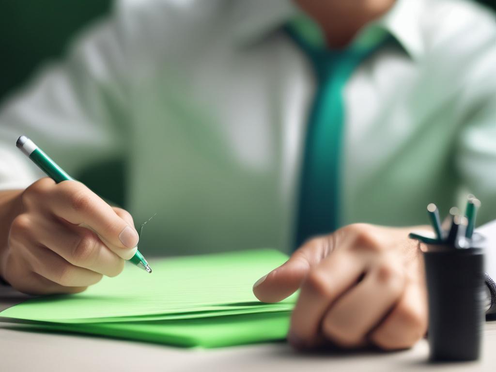 a close up shot of a person brainstorming business ideas