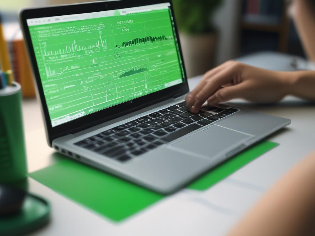 a close up shot of a person analyzing financial charts