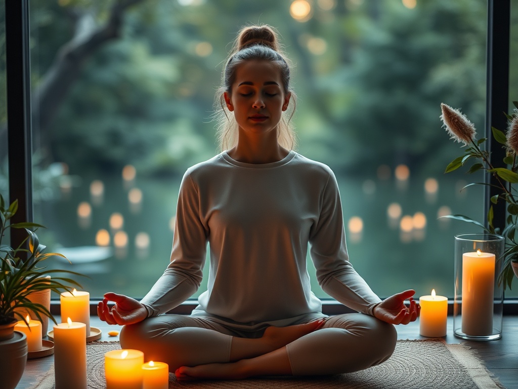 Mental Health Resilience coaching guide - person meditating in nature