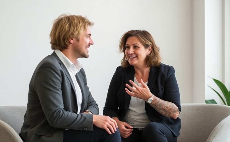 Two people in supportive conversation, coach and client accountability partnership
