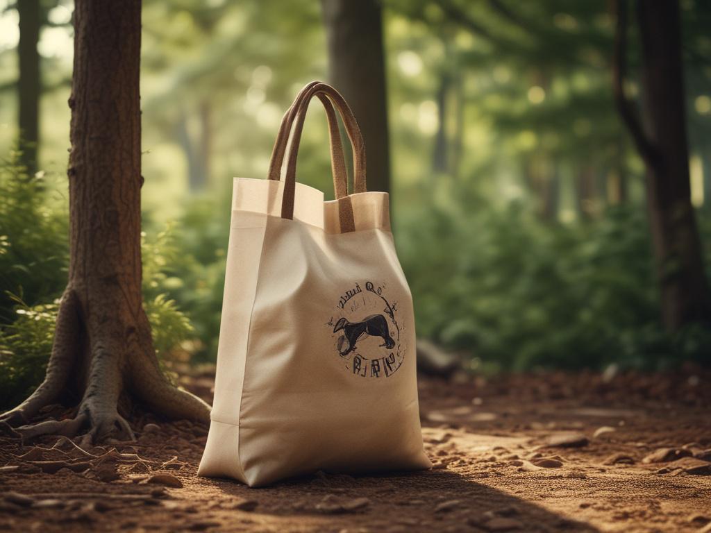a biodegradable bag filled with pet waste, nestled in a
