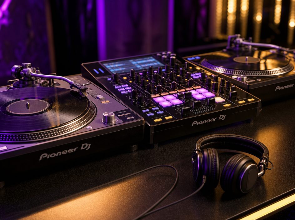 Professional DJ equipment