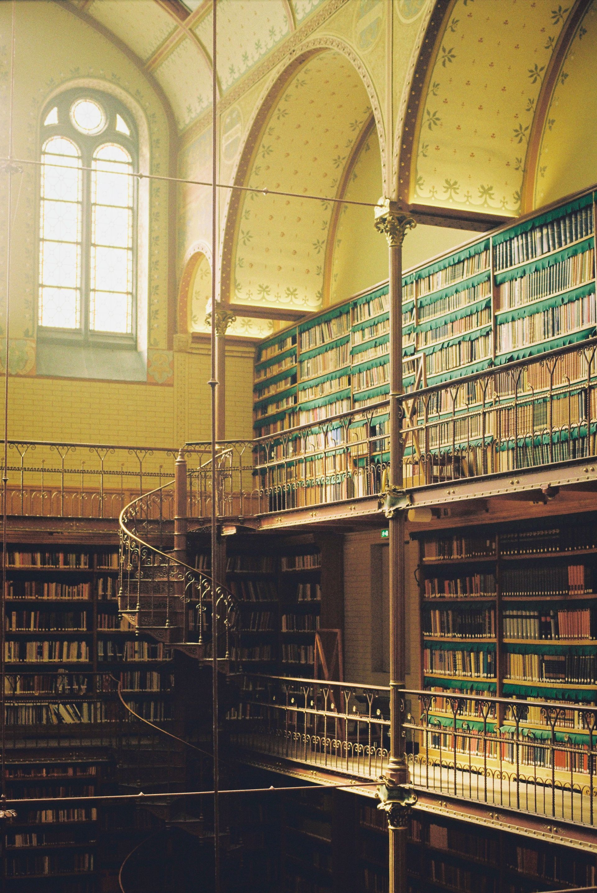 Shelves of rare and antiquarian books inside Folio & Foxed