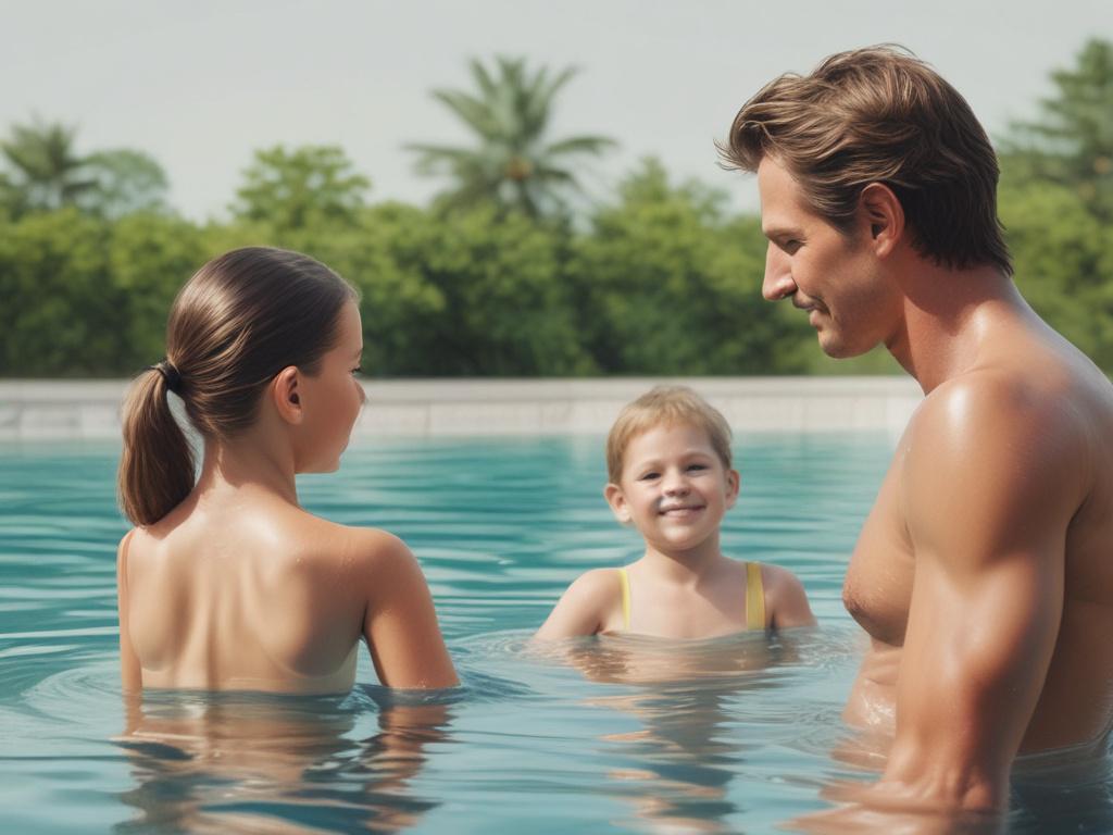 private swim lessons, backyard, swimming instructor, water safety