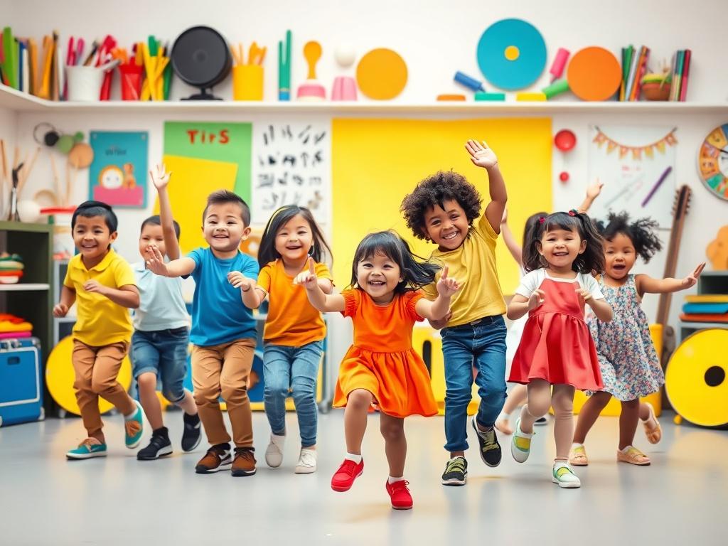 A vibrant and engaging image depicting a diverse group of