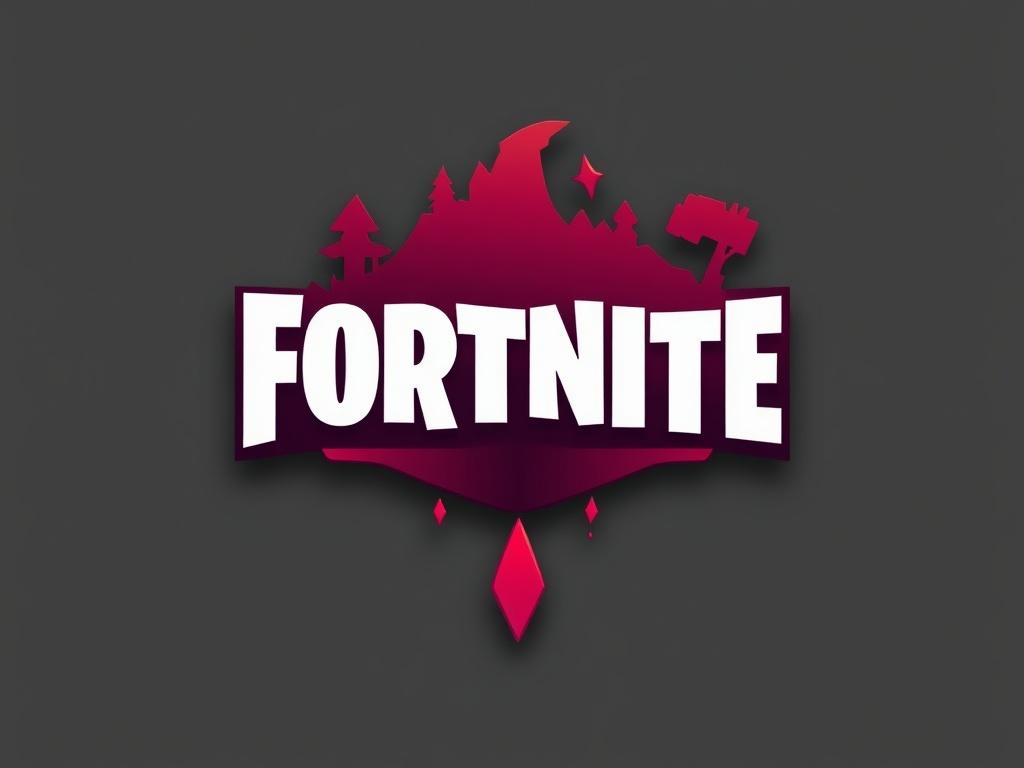 A realistic high resolution image of a Fortnite themed gaming