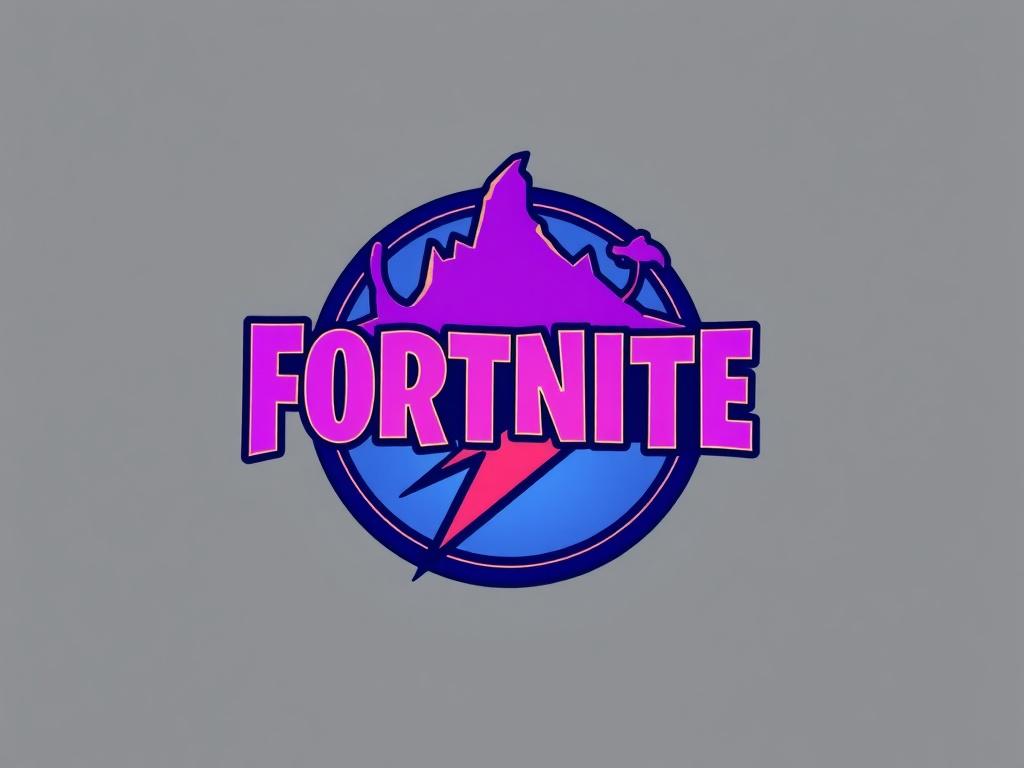 A realistic high resolution image of a dynamic gaming logo