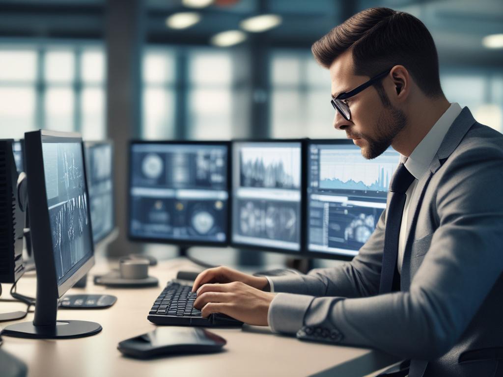 A close up shot of a security analyst examining endpoint