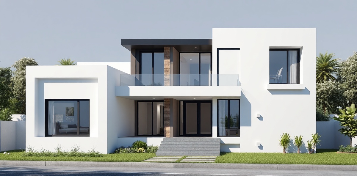 Modern architectural house render