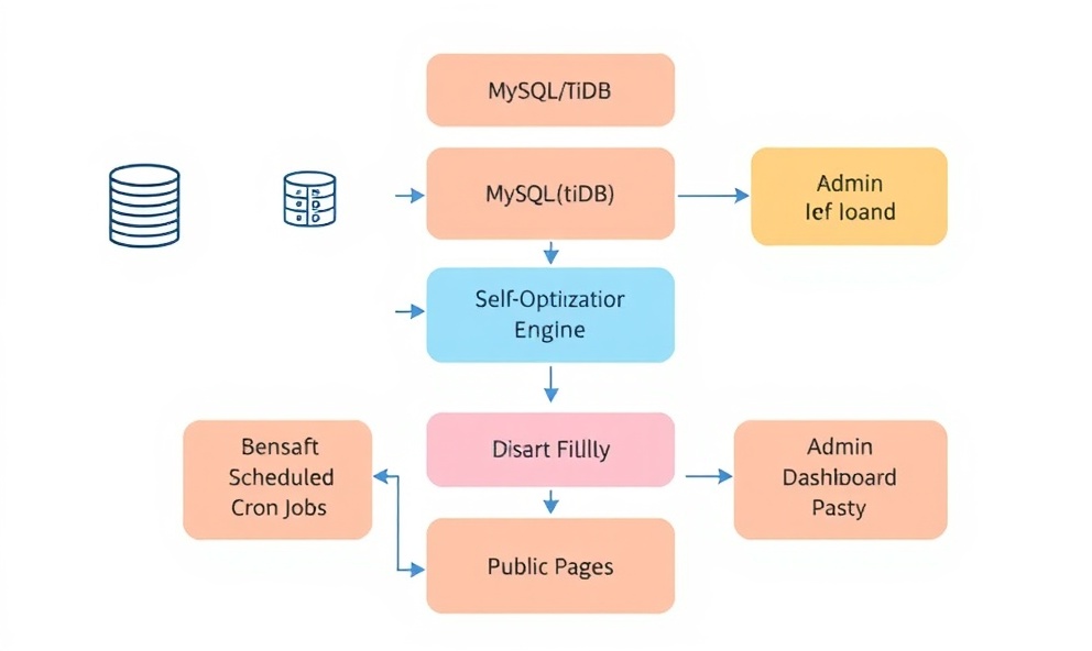 Architecture diagram showing system components and data flow