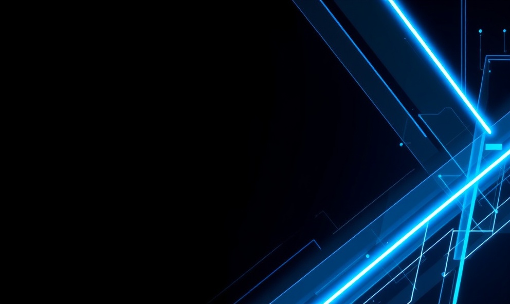 Modern web design with neon accents