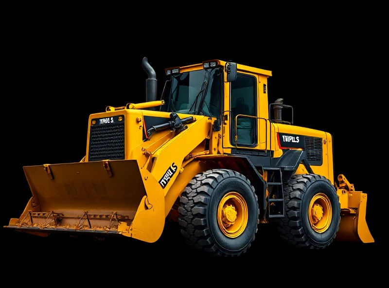 Bulldozer construction equipment with Triple S branding