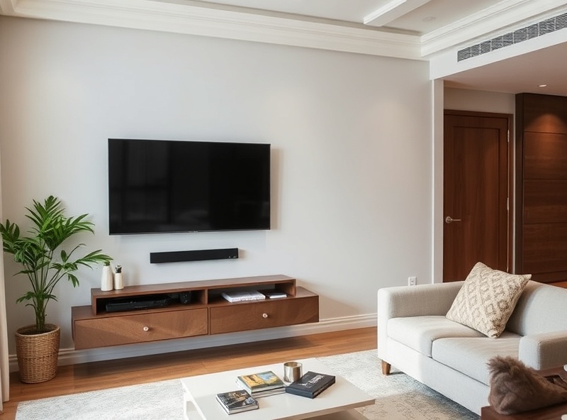 After TV mounting