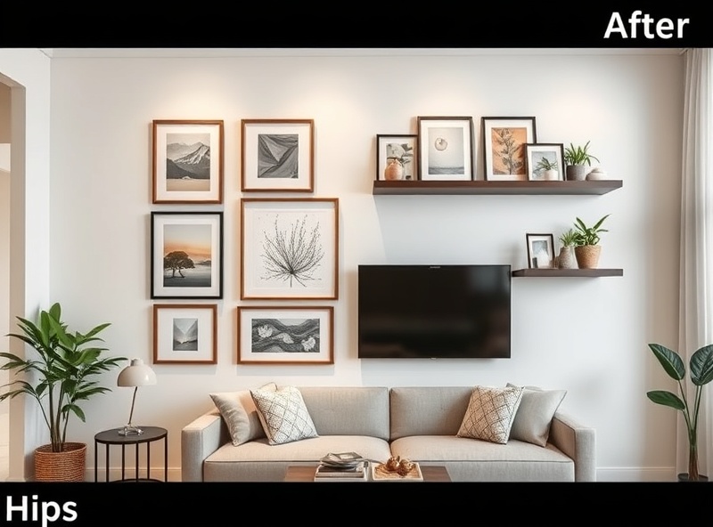 After picture hanging