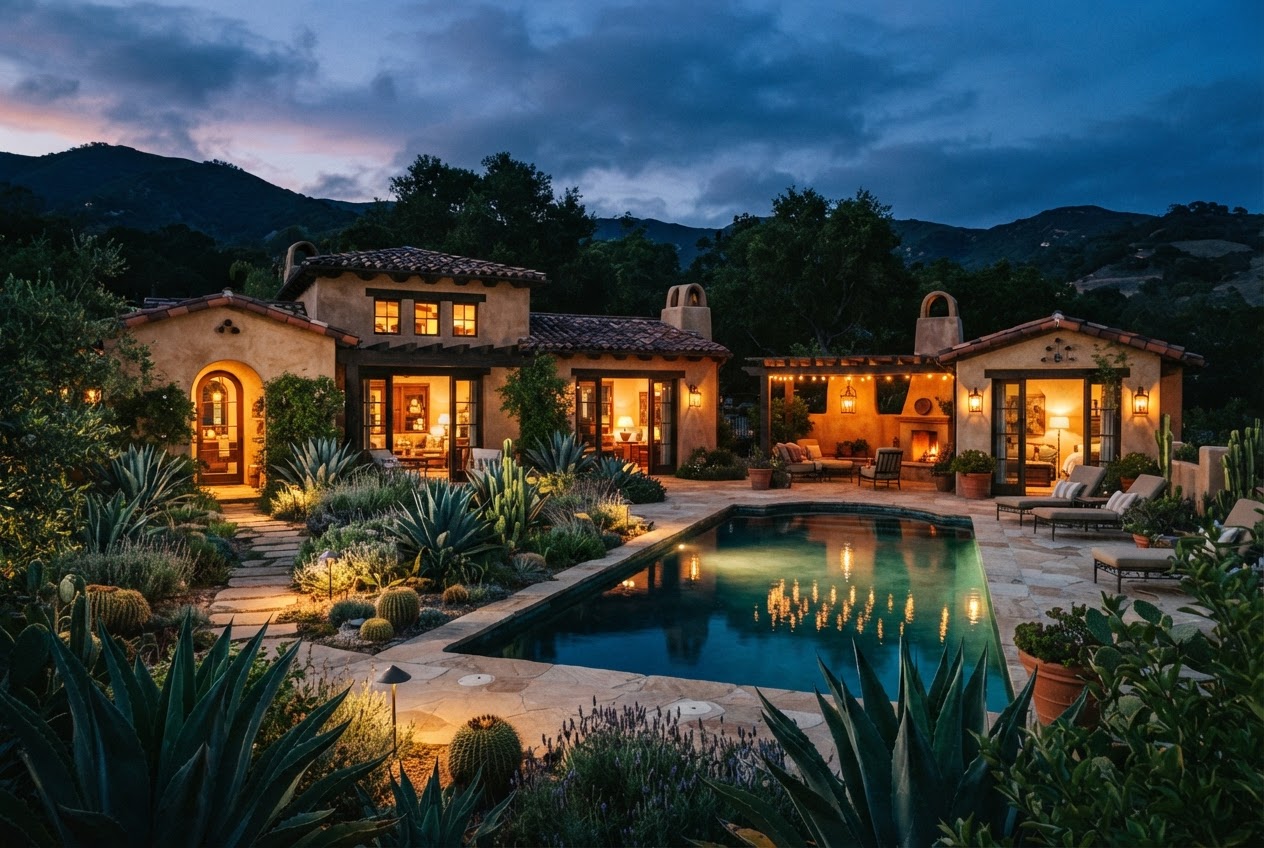 Hacienda La Serena — frame 3: guest house and cabana