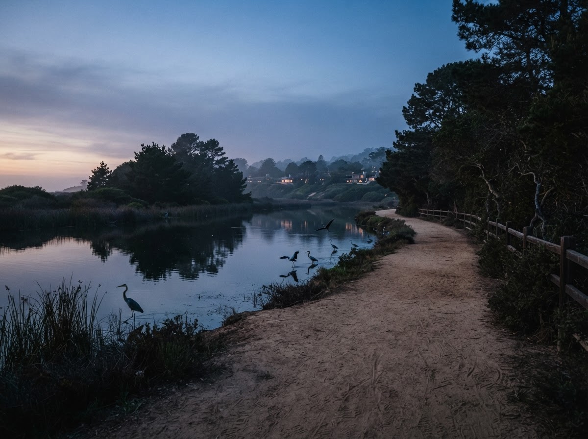 Hope Ranch at dusk