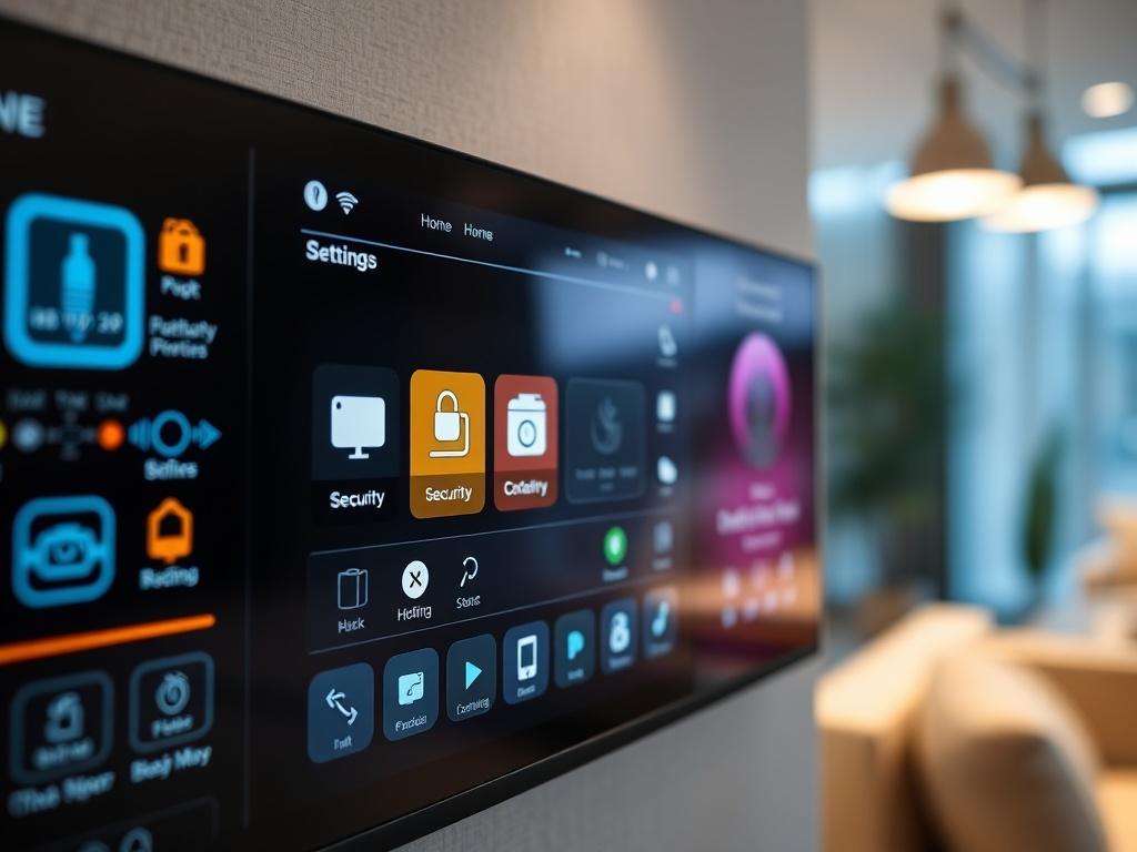 A hyper realistic close up shot of a modern smart