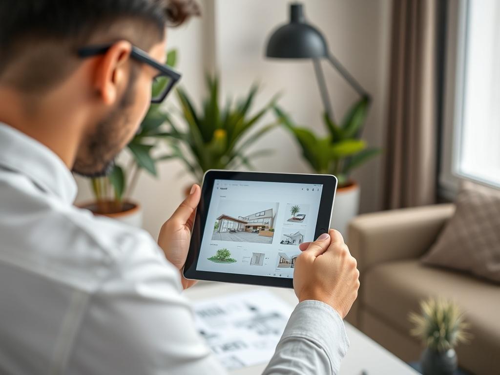 A close up shot of a designer presenting a customized