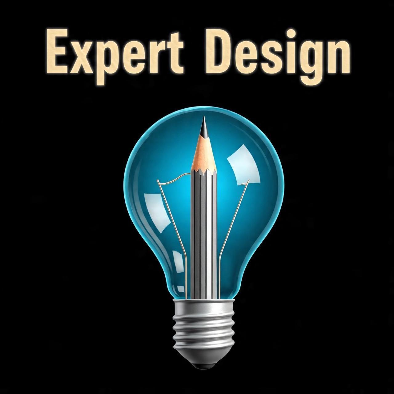 logo expert design blue bulb gold.jpeg