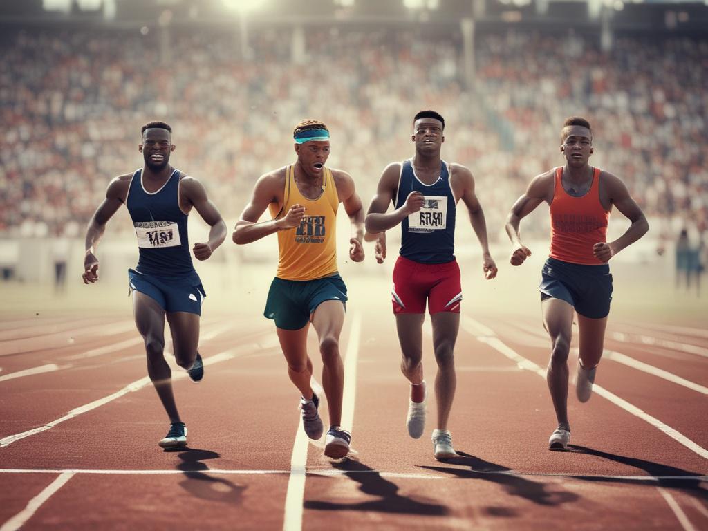 sports event, athletes, competition, community, excitement