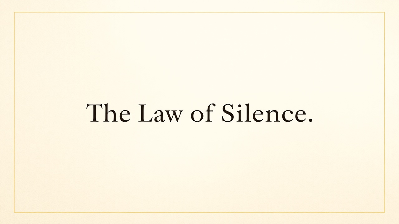 The Law of Silence