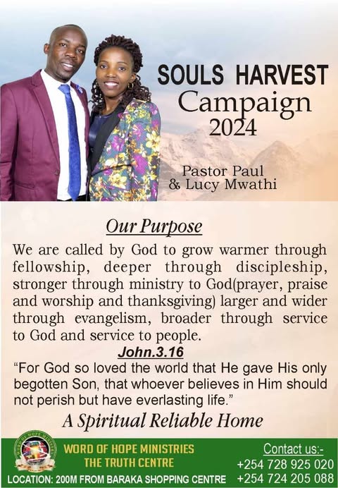 Soul Harvest Campaign - Nanyuki Kenya ministry leadership campaign