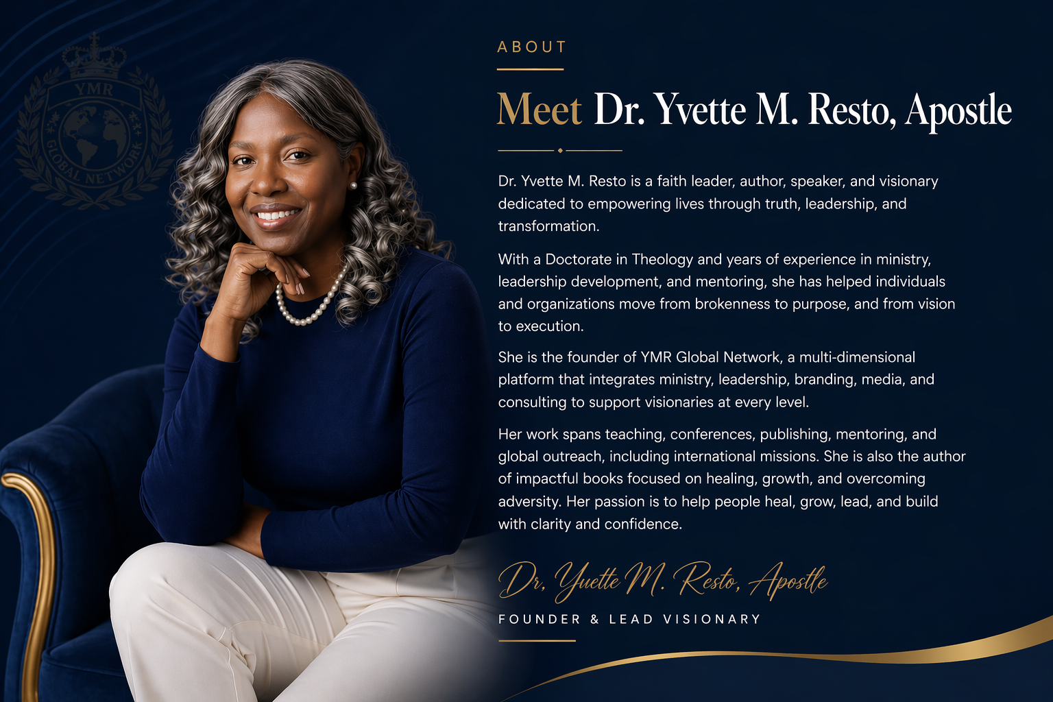 Dr. Yvette M. Resto, Apostle