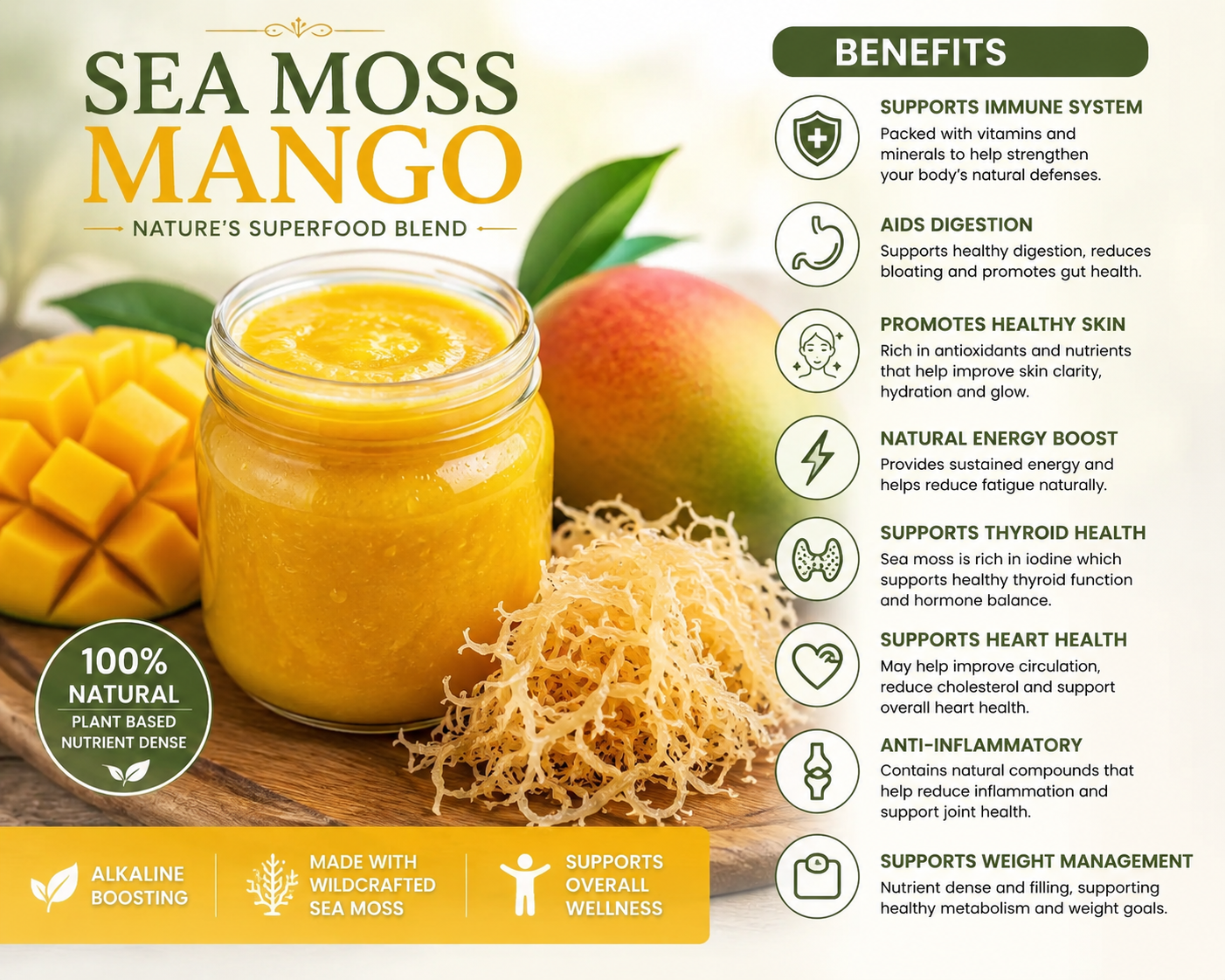 Sea Moss Mango + Bladderwrack Gel