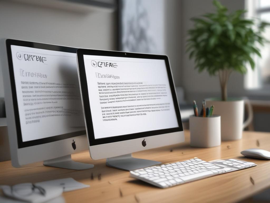 Een desktopcomputer met een helder scherm dat de tekst 'PRODUCT INTRODUCTIE' toont. De achtergrond is een moderne kantooromgeving met een opgeruimde bureautafel en een paar pennen en een notitieboekje zichtbaar. Het licht valt natuurlijk binnen, waardoor de ruimte uitnodigend en professioneel aanvoelt. De focus ligt op het computerscherm, dat duidelijk leesbare tekst weergeeft.