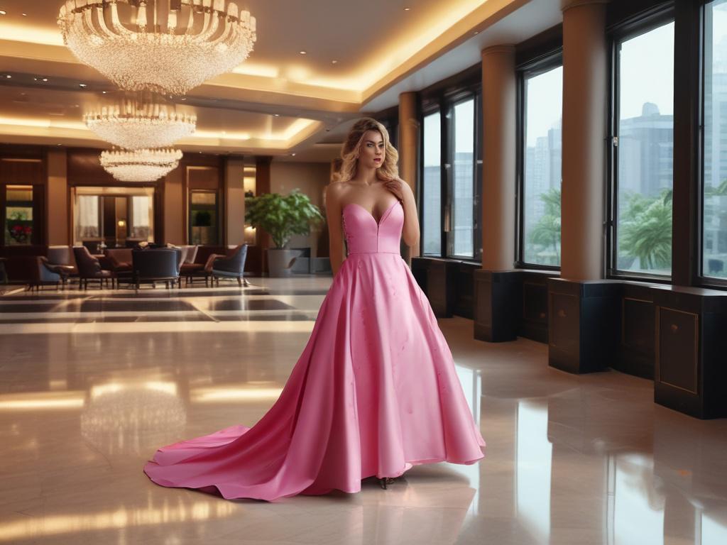 A high resolution portrait of a glamorous escort in an