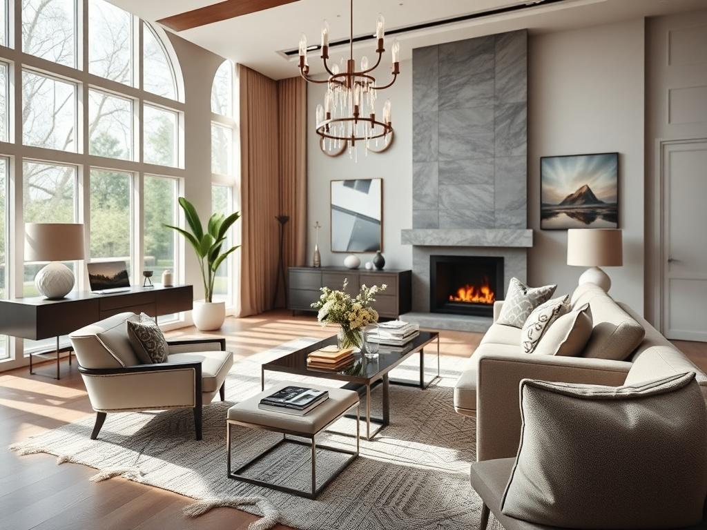 A close up shot of a beautifully renovated room with