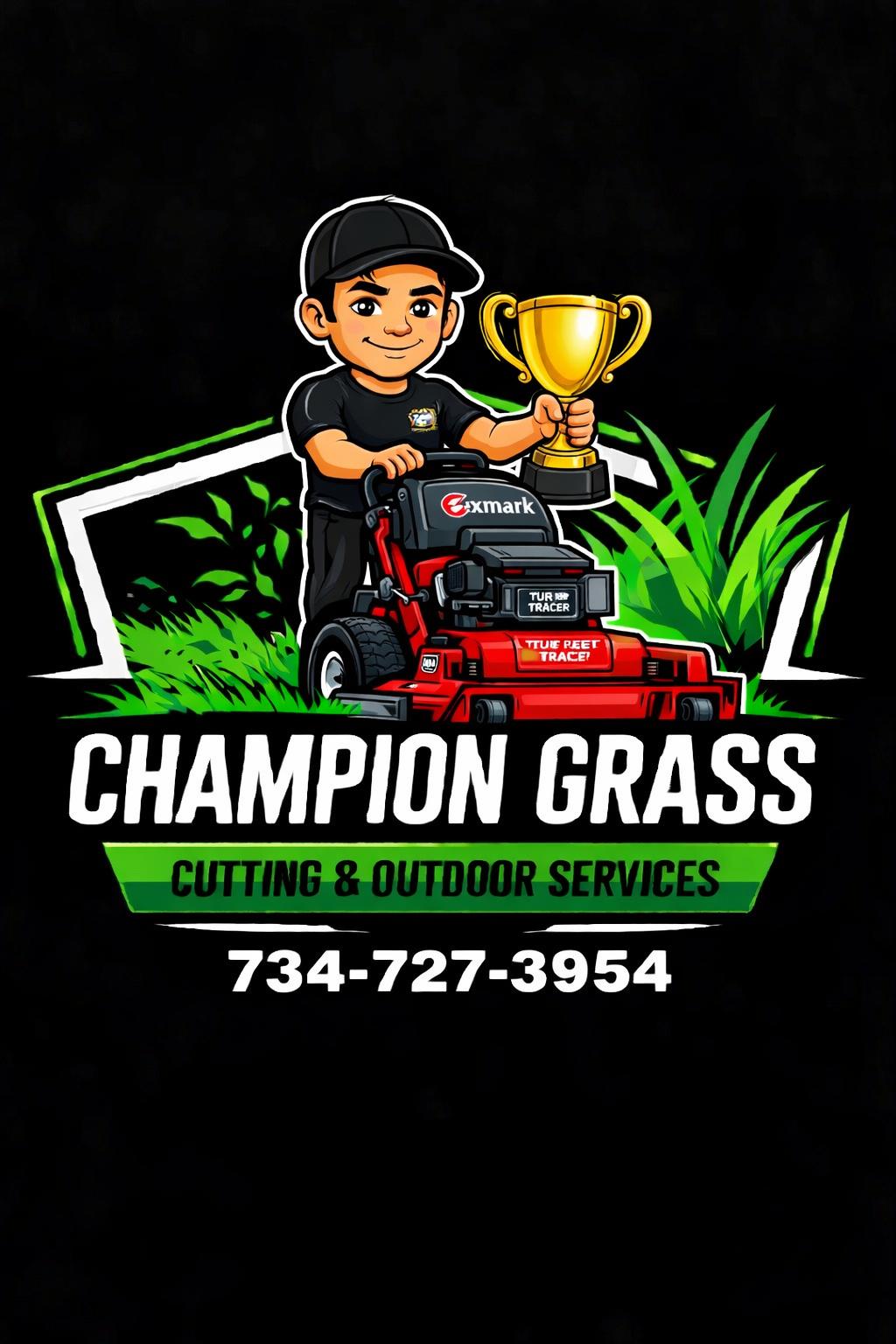 Champion Grass Cutting and Outdoor Services Logo